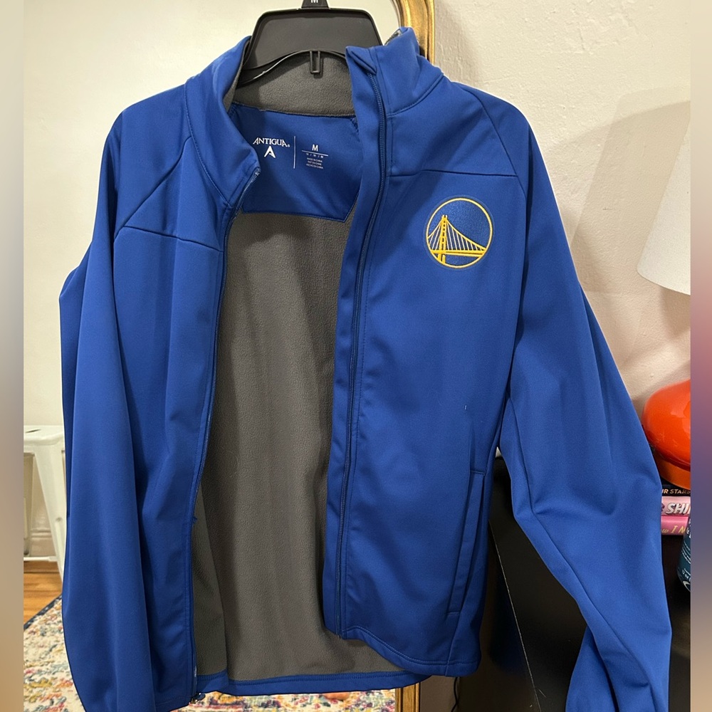 Antigua Blue Golden State Warriors Jacket